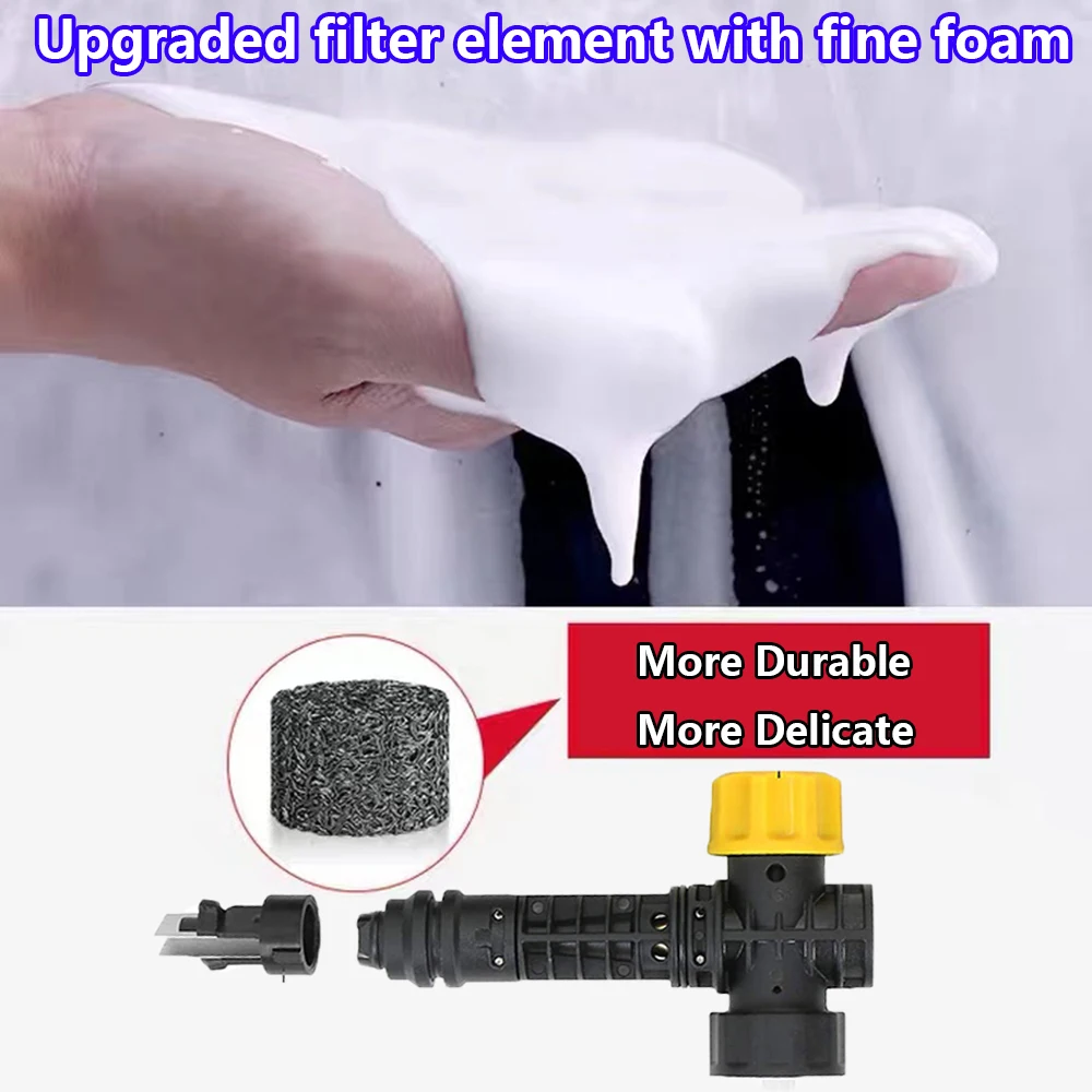 Foam Generator for Washing Snow Foam Cannon for Karcher/Parkside High Pressure Cleaner Car Cleaning Foam Machine Foam Nozzle