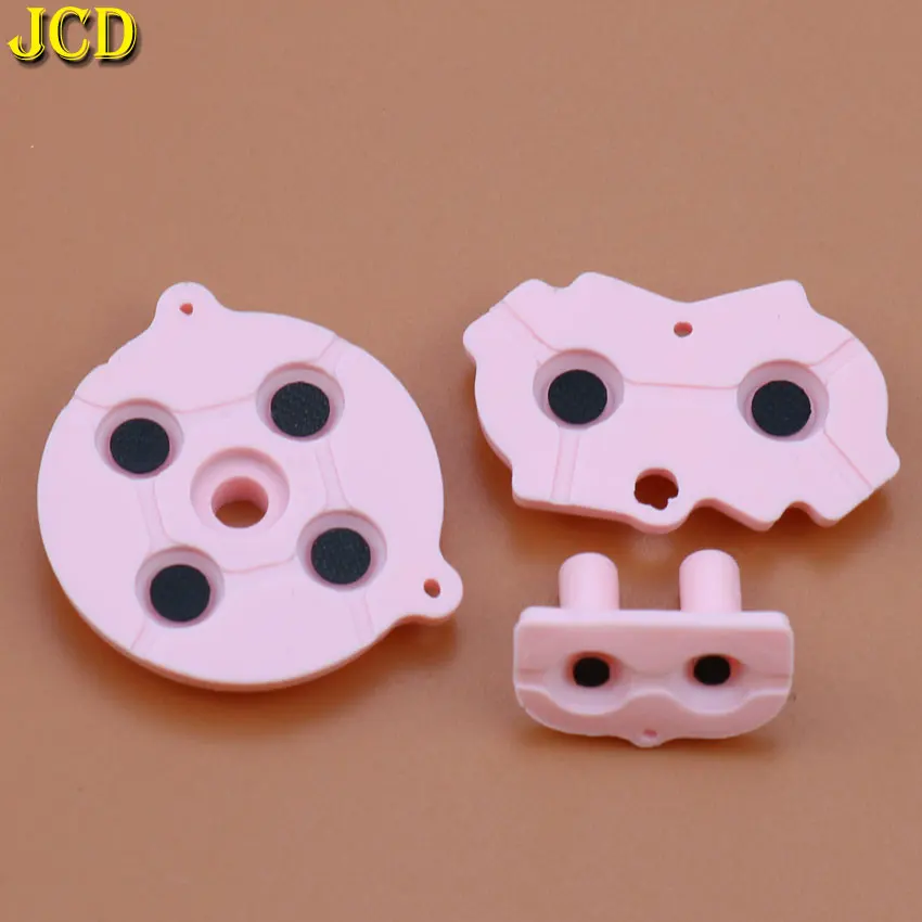 JCD-Juego de botones conductores de goma coloridos, A-B d-pad para GBA, silicona, selección de inicio, teclado