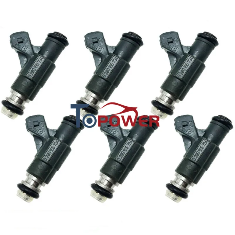 Fuel Injectors 0280155734 for Fordd Explorer Mercury Mountaineer 1997-1998 4.0L V6 Car Accessories Autoparts Nozzels 97JF-BA