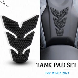 Side Fuel Tank Pad Protector Adesivos, Decalque, Gás, Joelho Grip, Traction Pad, Tankpad para Yamaha MT07, 2021, 2022, 2023, Novo