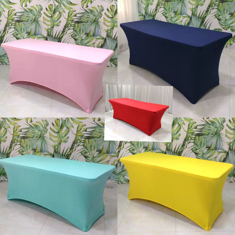 

Beauty Salon Massage Elastic Bed Cover High Stretch Beauty Bed Cloth Makeup Spa Table Sheet Cocktail Wedding Hotel Table Cover