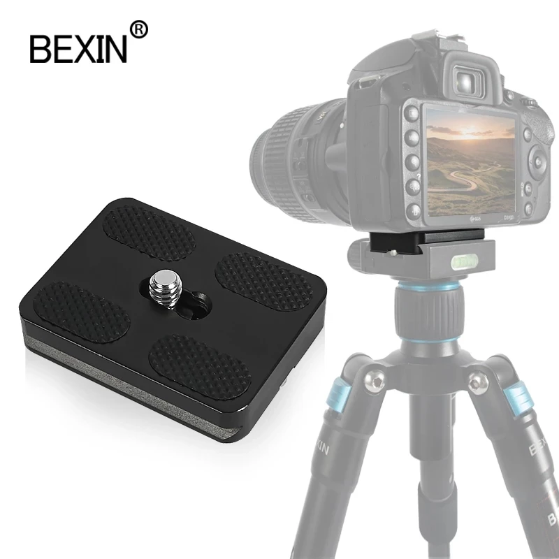 BEXIN Tripod Accessories Fast Mount PU Universal Arca Swiss Camera Quick Release Adapter Plate Bracket for Dslr Camera Ball Head