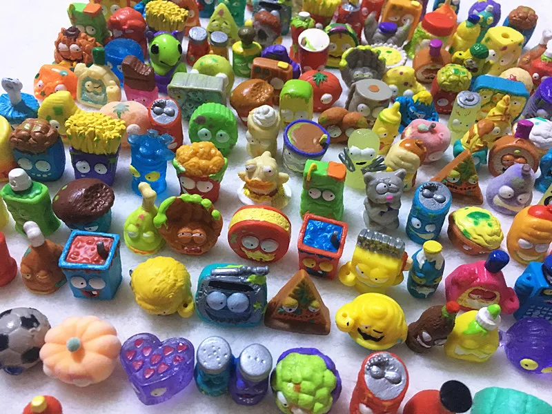 100Pcs/lot Hot Sale Cartoon Anime Action Figures Toys The Garbage Trash Doll The Grossery Gang Model Toy Doll Kid Christmas Gift