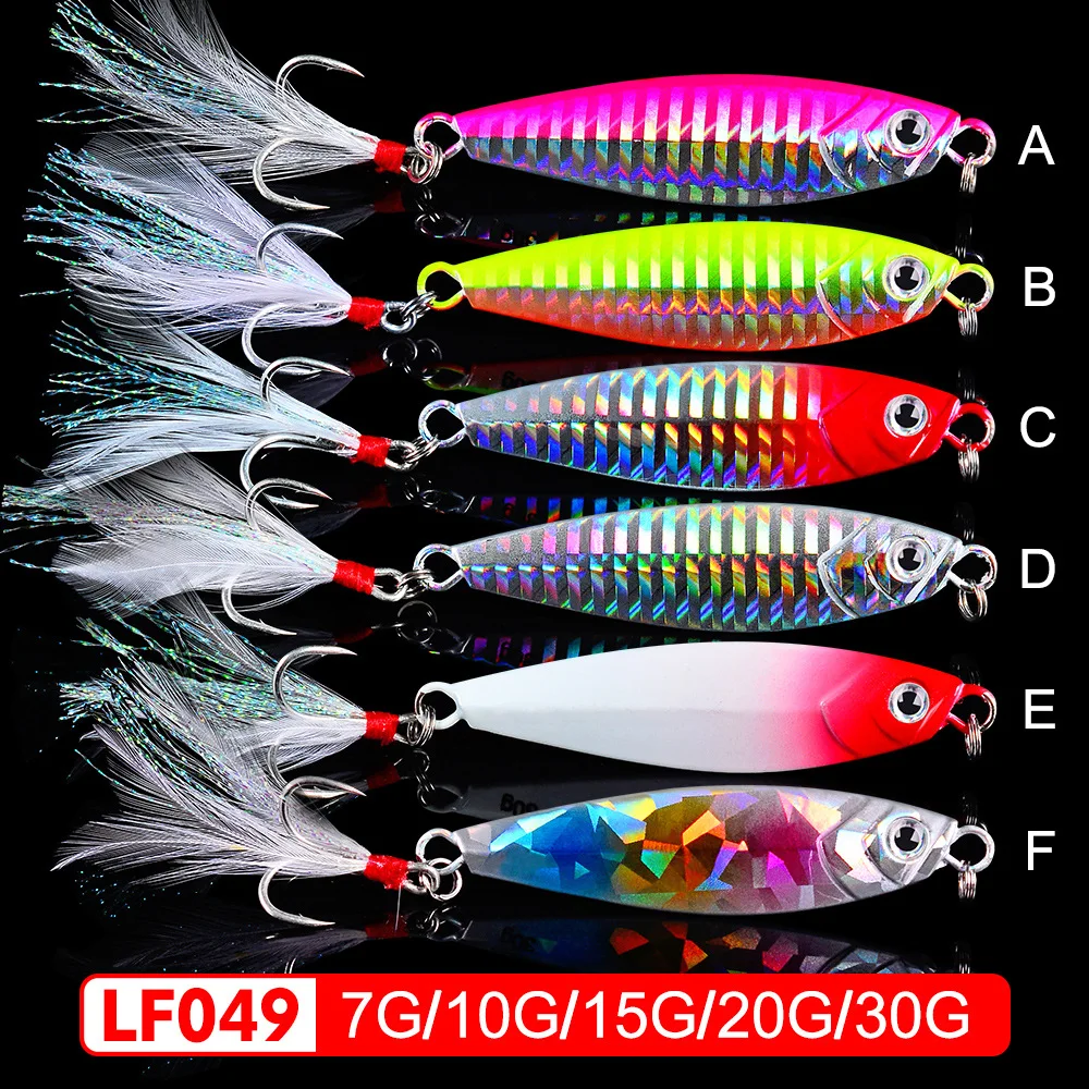 Fishing Lure Metal Sequins 7/10/15/20/30G Crankbait Jig Shads Spoon Baits Wobbler Bait Sea Lures Iscas Artificiais Para Pesca