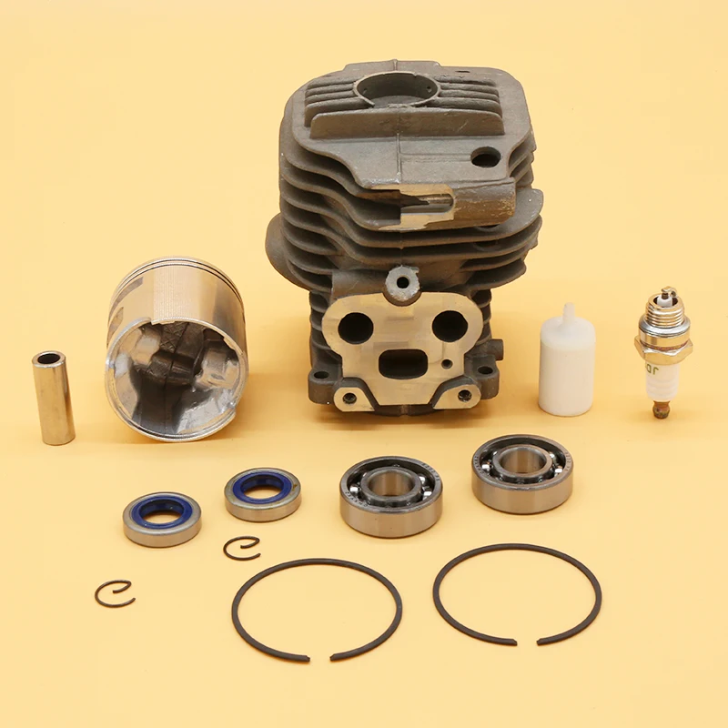 

51MM Cylinder Piston Grooved Ball Bearing Spark Plug Kits For Husvarna K750 K760 Power Cutoff Engine Garden Chainsaw Motor Parts