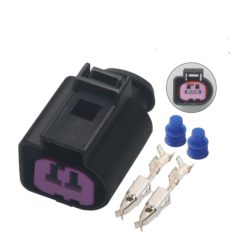 Free shipping 200 Sets 2 Pin 1J0973772 Way Female Waterproof Engine Speaker Housing Auto Sensor Connector Plug DJ7025C-3.5-21