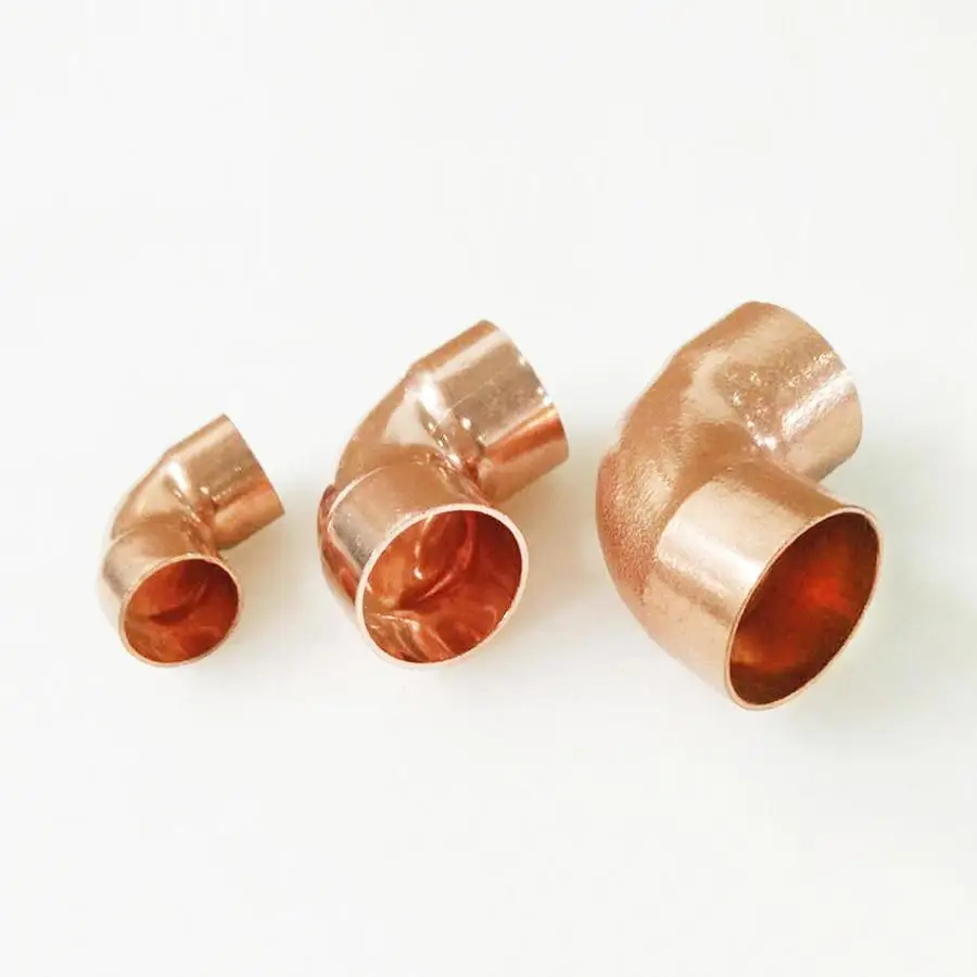 

38mm Inner Dia x1.1mm Thickness Copper 45 Elbow Scoket Weld End Feed Coupler Plumbing Fitting Water Gas Oil 45 Deg