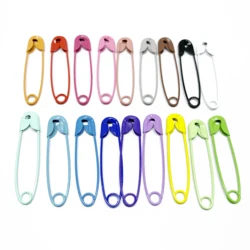 100pcs Colorful Safety Pins DIY Sewing Tools Accessory Stainless Steel Needles Large Safety Pin Small Brooch Apparel Accessories