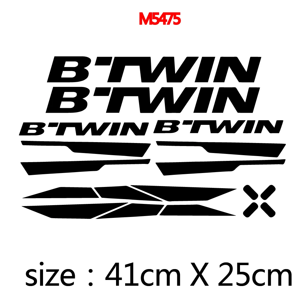 B-Twin จักรยานกรอบสติกเกอร์จักรยาน Declas ขี่จักรยานสติกเกอร์สะท้อนแสง Decals ตกแต่ง Decals จักรยานสติกเกอร์