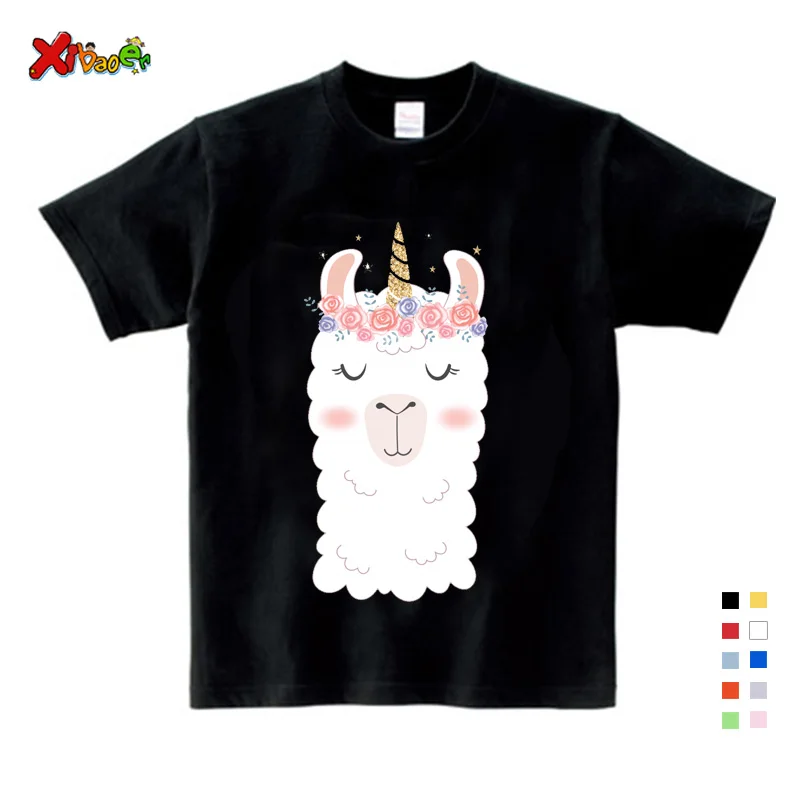 

Summer Children Short Sleeve T-Shirts Girls & Boys T Shirt Children Cute Cat Print T-shirt Hip Hop Fashion Casual Kids Tshirt