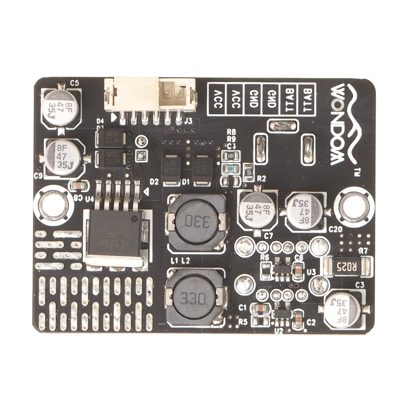 WONDOM BCPB/DC INPUT CONVERSION BOARD W BC1.2 USB CHARGING PORT