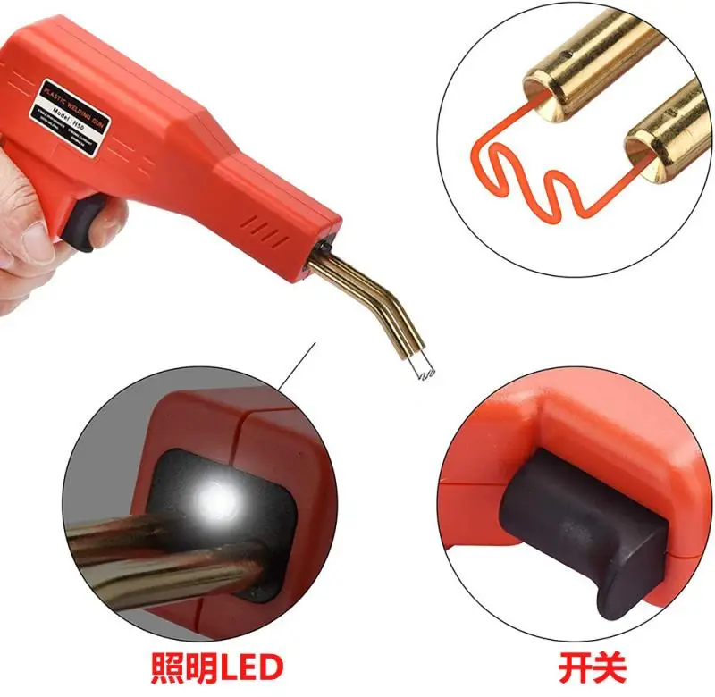 Handy Plastic Welder Garage Tools Hot Staplers Machine Staple Plastic Repairing Machine Car Bumper Repair Hot Stapler