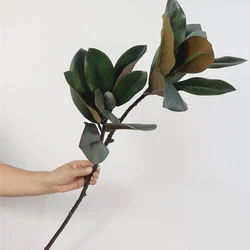 82cm Large Artificial Plants Fake Ficus Tree Branch Plastic Palm Leaves Faux Rubber Tree Foliage Tropical Plant for Home Garden