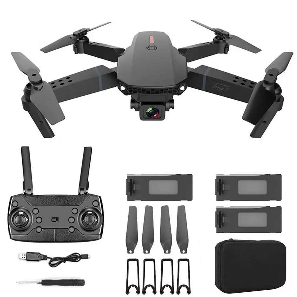 E88 pro drone 4k HD dual camera visual positioning 1080P WiFi fpv drone height preservation rc quadcopter Dron Toys