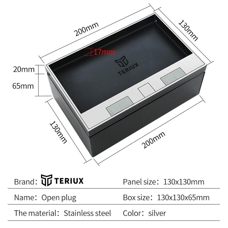 Imagem -05 - Piso de Mármore Socket Box ue Tomada Universal Recesso Piso Receptáculo Piso Tomada 250v Fabricante Embutido Soquete Atacado