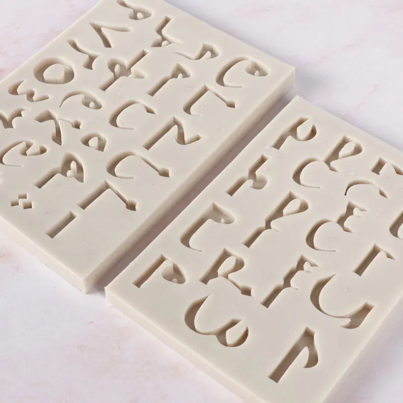 Arabic Letters Silicone Mold Fondant Mould Cake Decorating Tools Chocolate Gumpaste Molds, Sugarcraft, Kitchen Gadget