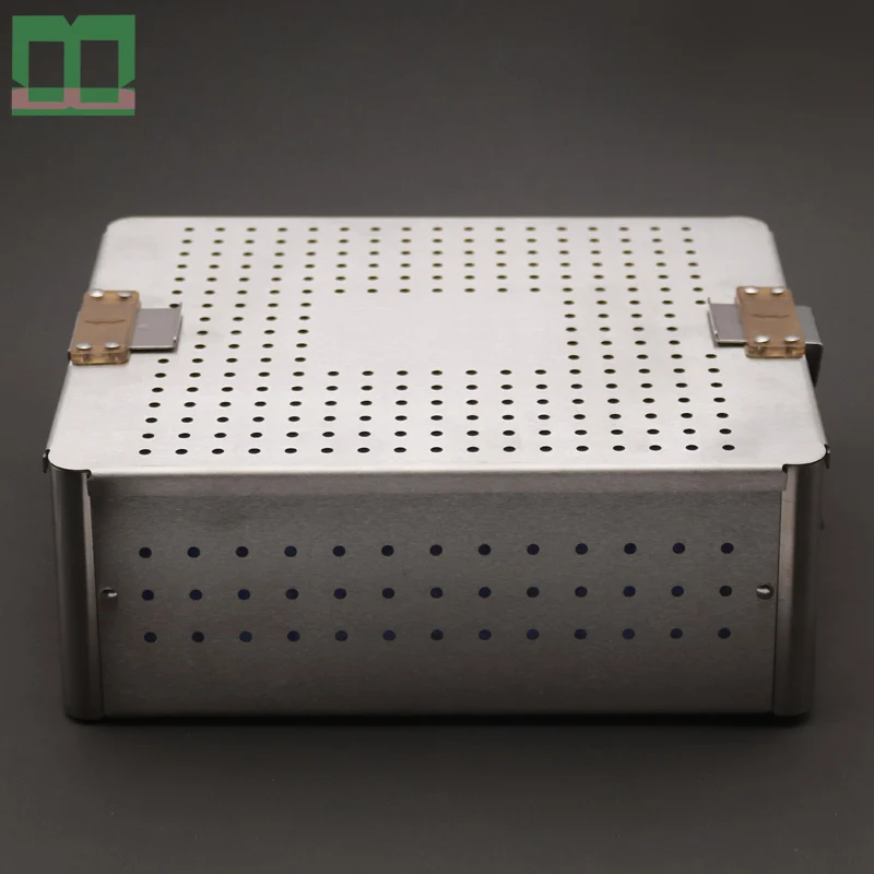 Sterilising trays stainless steel single-deck medical sterilization box surgical operating instrument