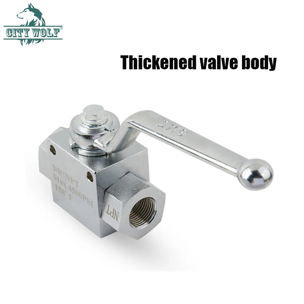 4500 PSI High Pressure Ball Valve Kit for Power Washer Hose 3/8” Quick Disconnect Car Wash Adaptor