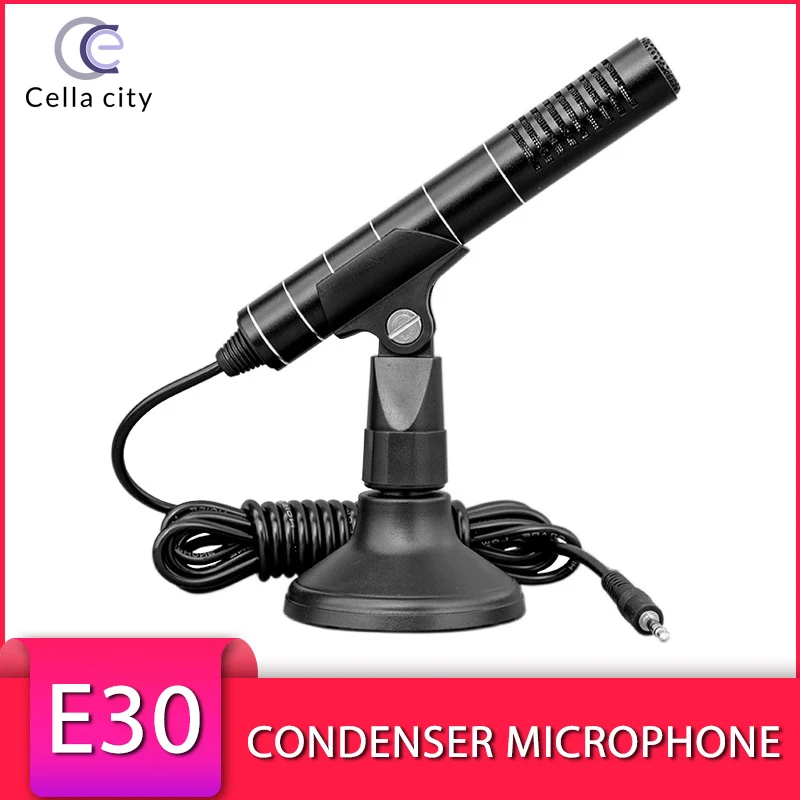 CELLA CITY USB Condenser Microphone Professional Recording Equipment For PC Gaming Live Streaming Game Vioce Vedio Chatting