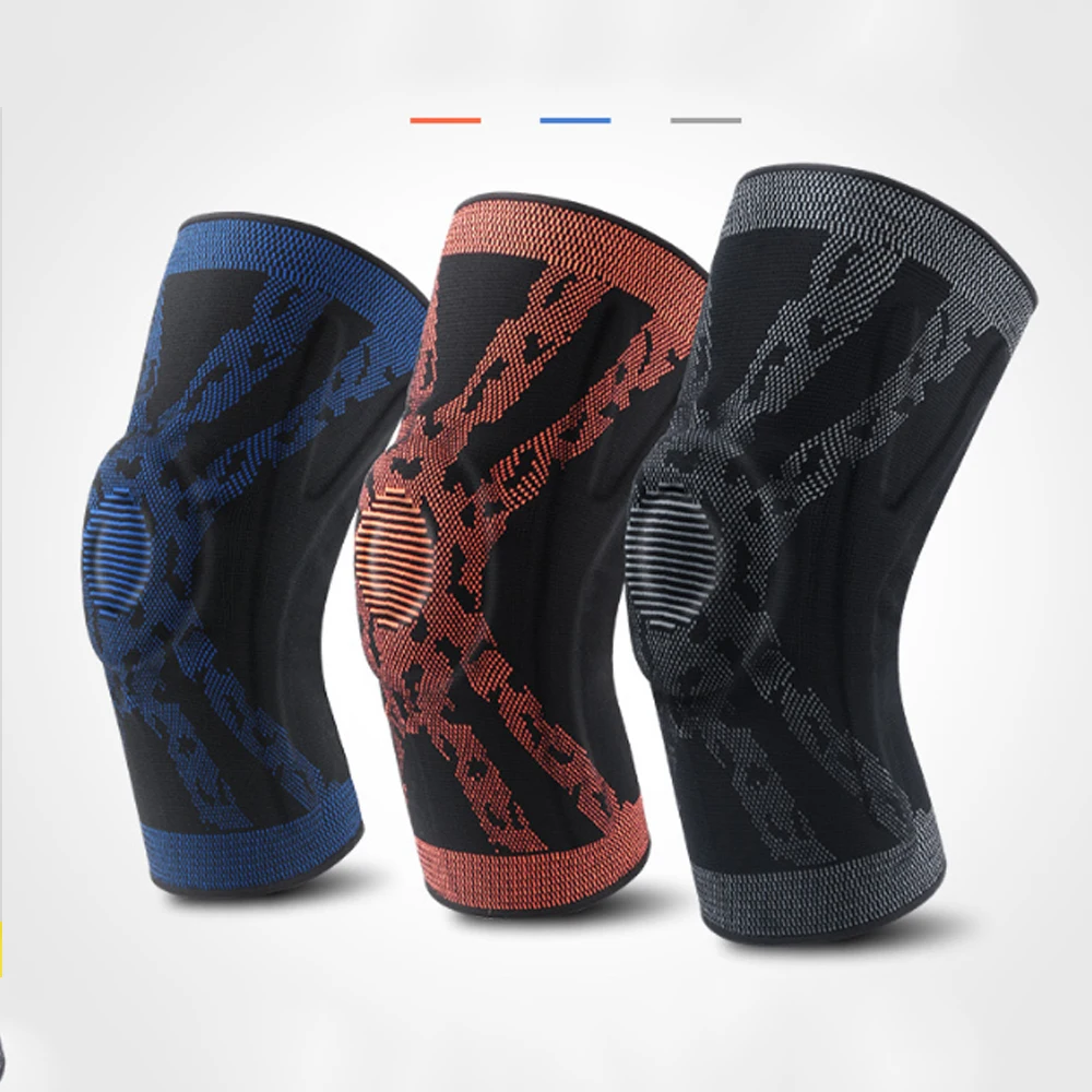 2021New Sports Fitness Running Knee Pads Brace Support Basketball Volleyball Patella Protection Cycling Kneepads Plus Size 1PCS