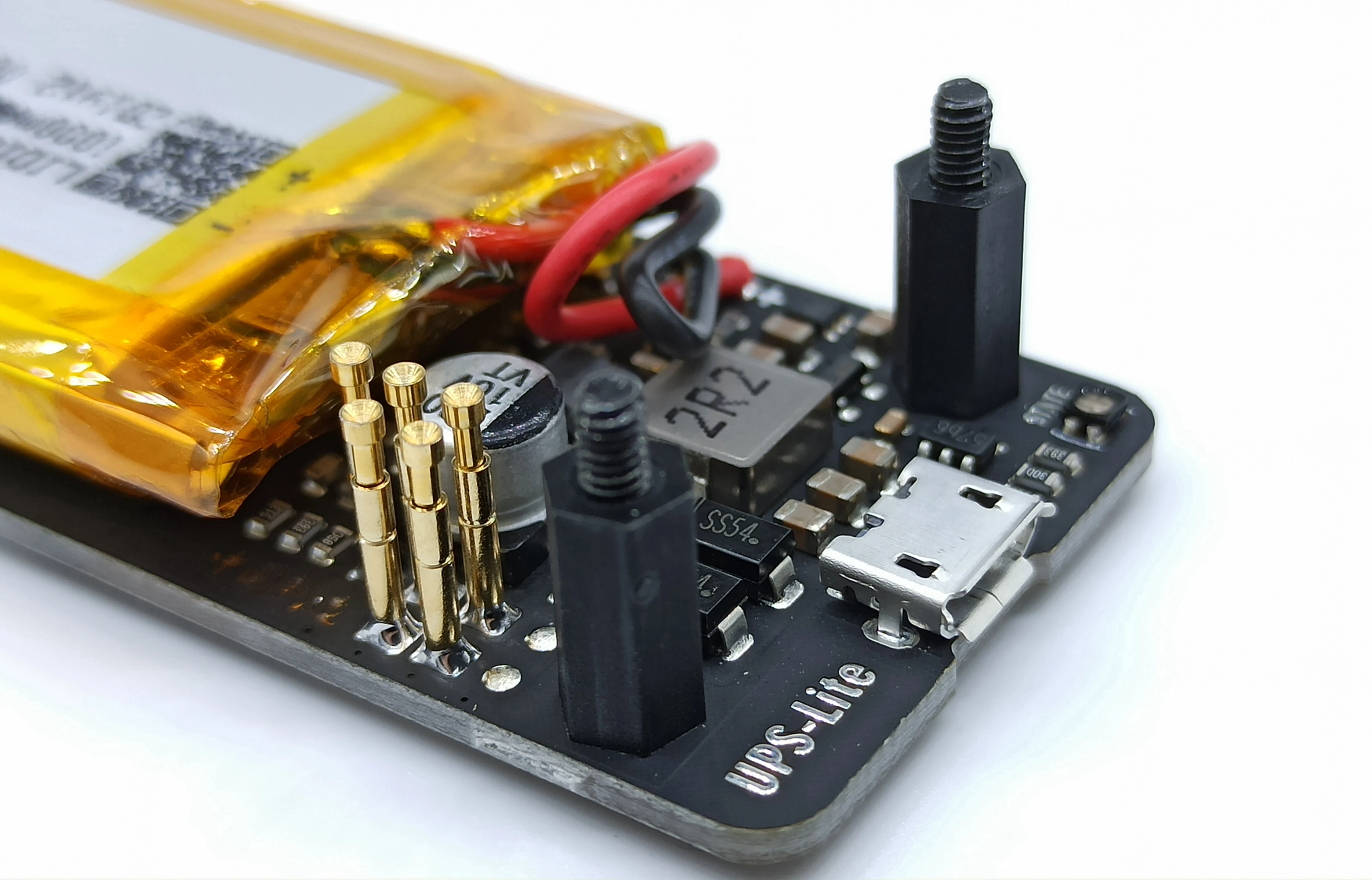 UPS Lite V1.2 UPS Power HAT Board With 1000mAh Polymer Lithium Battery Electricity Detection for Raspberry Pi Zero