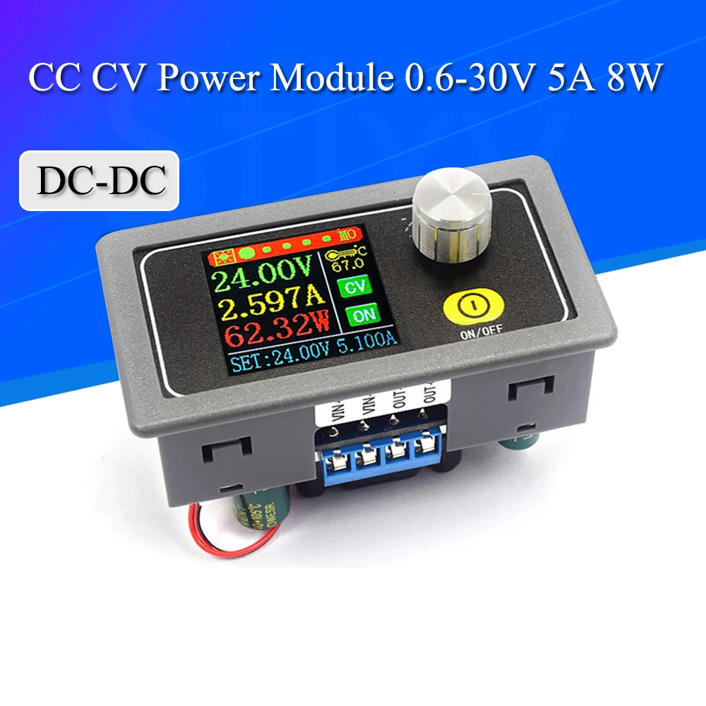 XYS3580 DC DC Buck Boost Converter CC CV 0.6-36V 5A Power Module Adjustable Regulated laboratory power supply variable