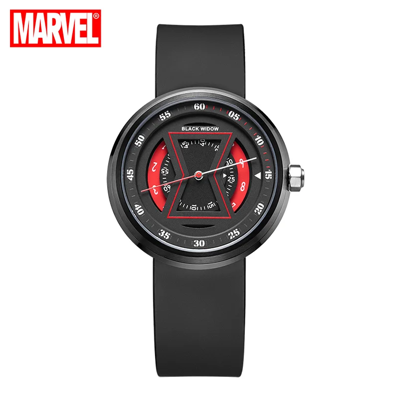 Oficial da disney capitão marvel casual quartzo relógios de pulso 3d estéreo dial 100m waterprooof esporte 2020 novo relógio feminino meninas tempo