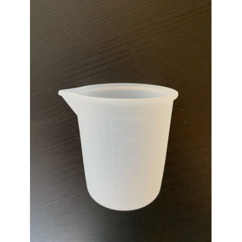 1X Silicone measuring cup Resin Silicone Mould 5*7cm handmade DIY Jewelry Making tool epoxy resin cup crystal scale 100ML