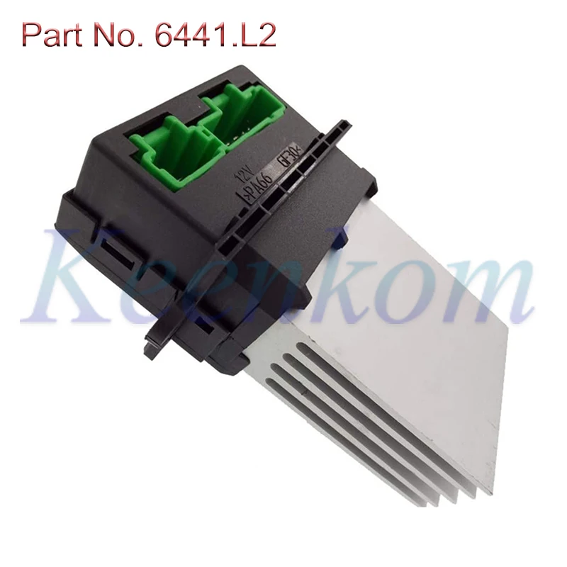 송풍기 모터 선풍기 저항기, 닛산 티다 리비나 시트로엥 르노 메간 시닉 클리오 푸조 207 607, 6441.L2 6441L2