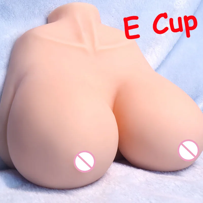 

3D 1:1 Realistic Sexy Women Boobs Huge Chest Silicone Big Breast E Cup Tits Adult Sex Toys for Men 18 Male Masturbator No Vagina