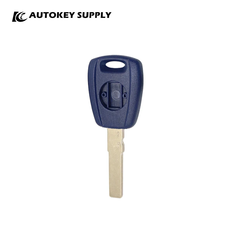 

For Fiat Transponder Key Blue With Logo Autokeysupply AKFTS219