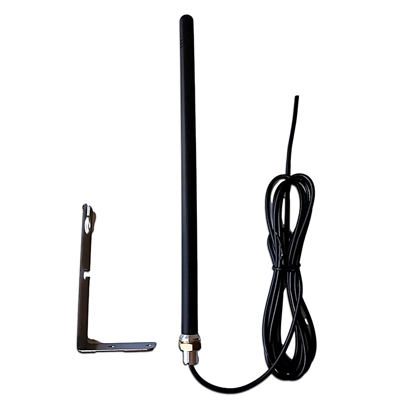 exterior 433mhz antena para portao garagem sinal de radio impulsionador repetidor sem fio 2m rg174 cabo 43392mhz maximo 200m 01