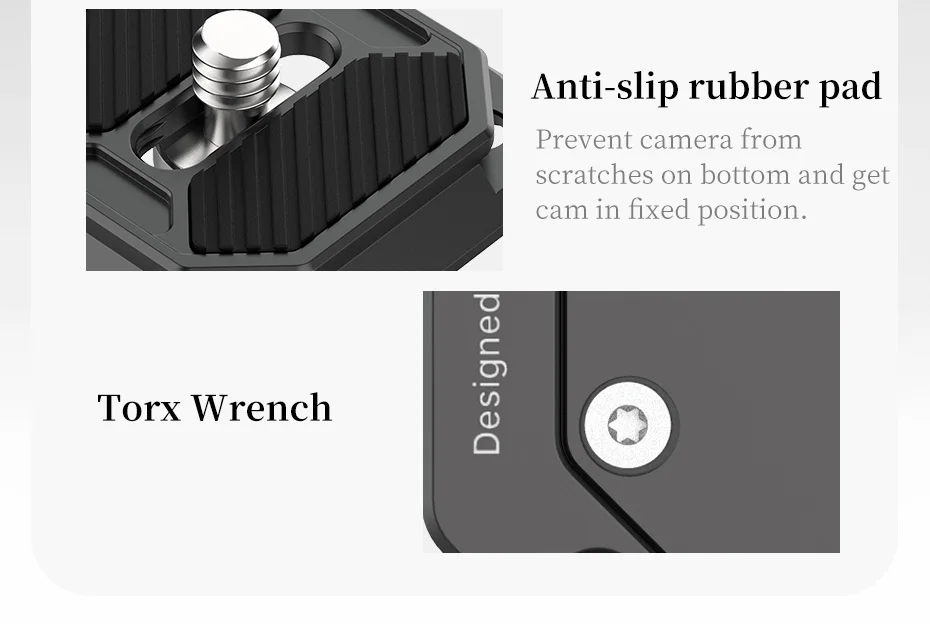 Ulanzi FALCAM F38 Universal Gimbal Arca Swiss Schnellwechselsystem Schnellwechselplatte Klemme Schnellschalter für DSLR-Kamerastativ – Detail 10