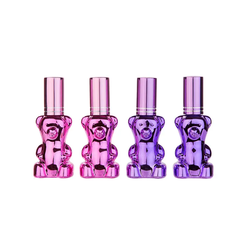 

100pcs Lovely 12ML Bear Shape Portable Perfumes Spray Bottle Refillable Glass Perfume Bottles Atomizer F3347