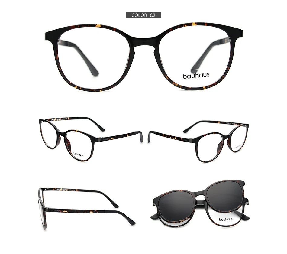 RS008 Ultraleichte Sonnenbrille Für Unisex Frauen Brillen Rahmen Mit Polarisierten Magnet Clip Auf Sonnenbrille Weibliche Uv400 Oculos De – Detail 9