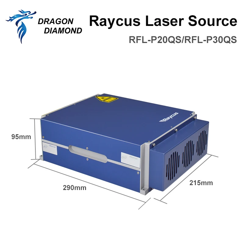 Raycus Original Fiber Laser Source Q-Switched Pulse Generator 20W 30W RFL-P20QS P30QS 1064nm For Fiber Marking Machine