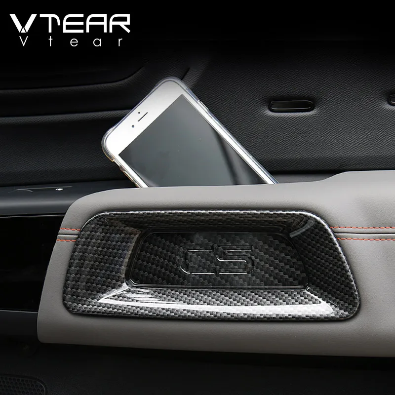 Vtear Car Inner Door Handle Storage Box Cover Interior Door Armrest Panel Trims Decoration Accessories For Citroen C5 Aircross