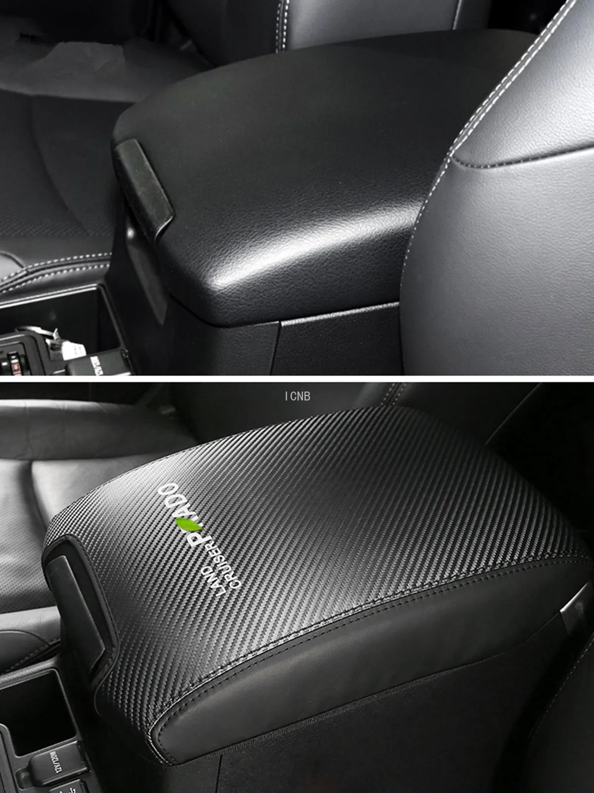 For Toyota Land Cruiser Prado 150 2010 2011 2012 2013 2014 2015 2016 2017 2018 2019 Leather Cover of Middle Handrail Box