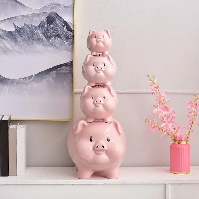 

Cute Wedding Money Box Coin Ceramic Secret Kids Saving Hidden Safe Pig Piggy Bank Toy Paper Money Tirelire Home Decoration 50