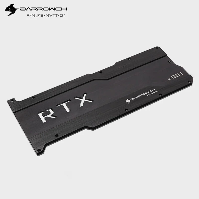 Barrow refroidissement par eau s'adapte plaque arrière en alliage d'aluminium, utilisation pour NVIDIA RTX 2080Ti Founders Edition CPU nuits 5mm épaisseur FB-NVTT-01