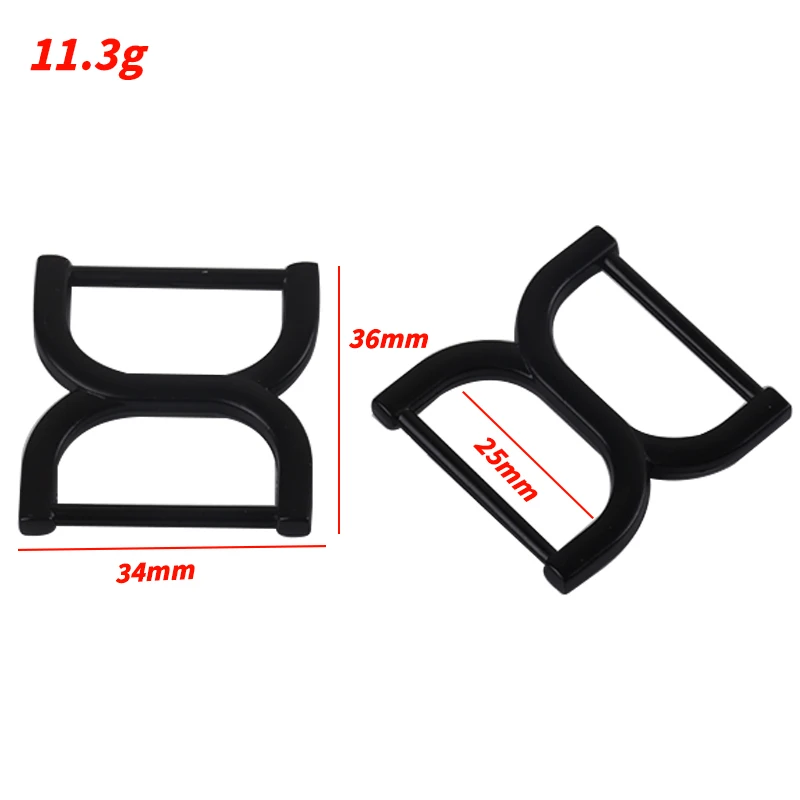 10pcs 25mm Double D Ring Handbag Buckles Belt Clasp Connectors Handbag Strap Adjuster Snap Hooks DIY Accessories