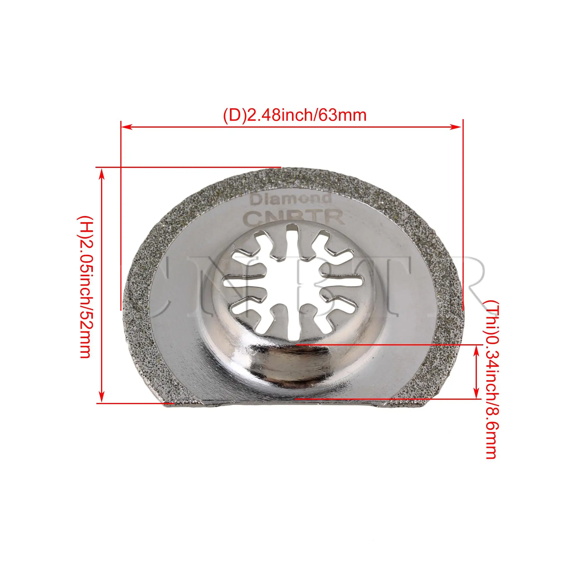 CNBTR 5 قطعة 63 مللي متر شبه دائرية تتأرجح الماس حصى المنشار