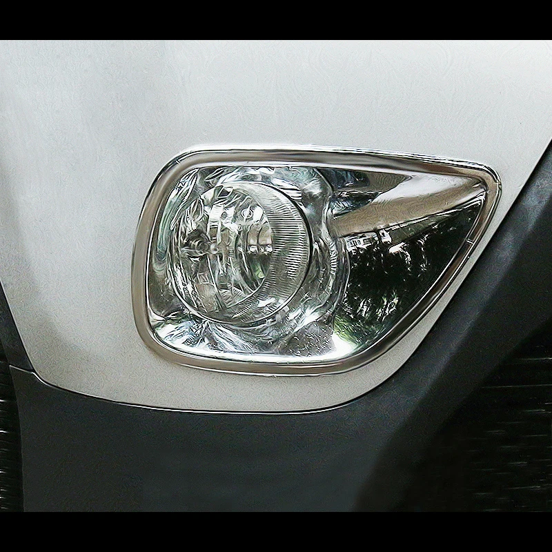

For Toyota RAV4 accessories 2014 2015 ABS Chrome Car front fog lamp Cover Decoration protection frame Trim car styling 2pcs