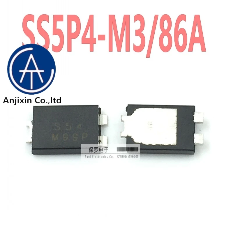 10Pcs 100% เดิมและใหม่ Schottky Diode SS5P4-M3/86A ผ้าไหมหน้าจอ S54 TO-227A Patch Real สต็อก