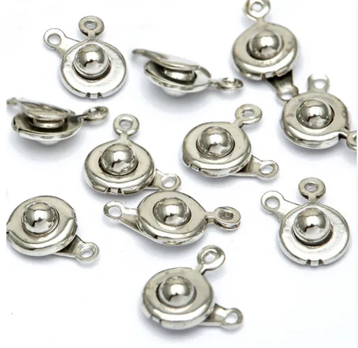 30sets 15x8mm Snap Clasps for Bracelets Necklace Jewelry Making Fastener Hooks Connector Charms Findings DIY Accessories