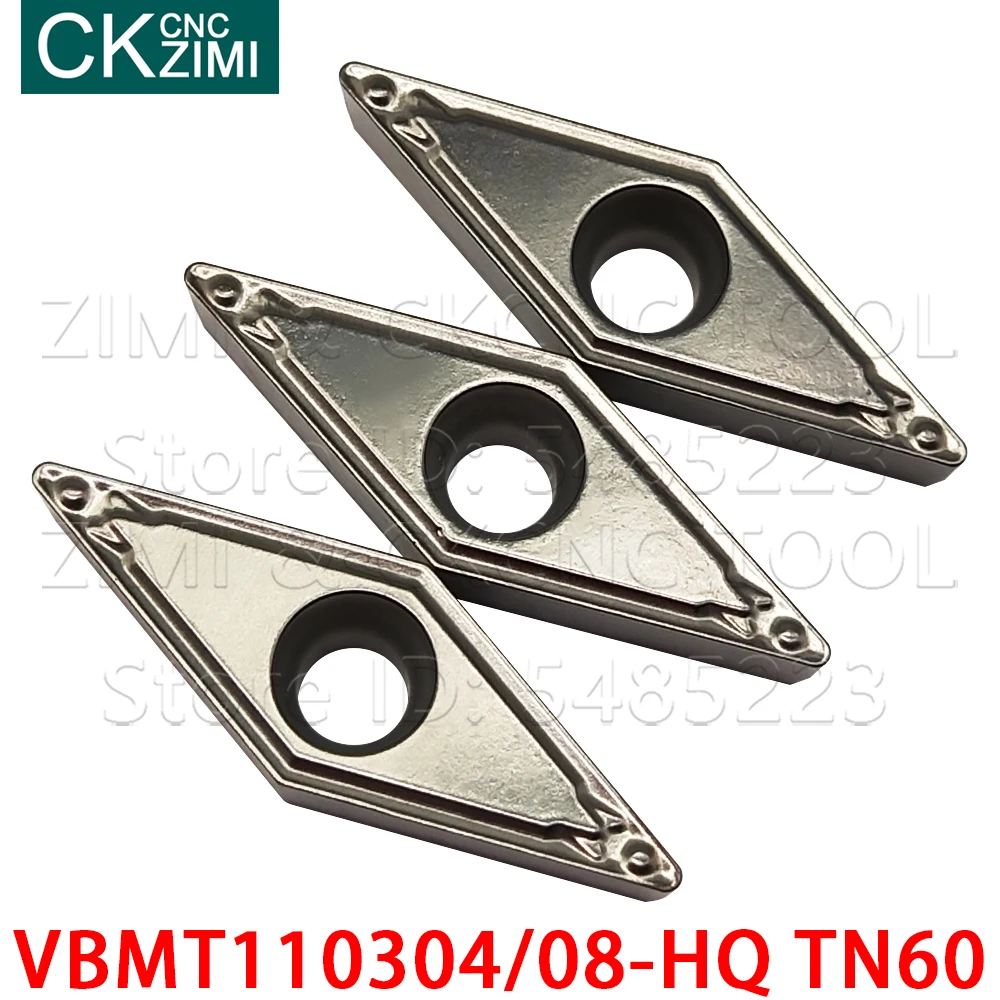 VBMT110304-HQ TN60 VBMT110304HQ TN60 VBMT110308-HQ TN60 VBMT110308HQ TN60 Carbide Cermet insert CNC Turning Tools VBMT for steel