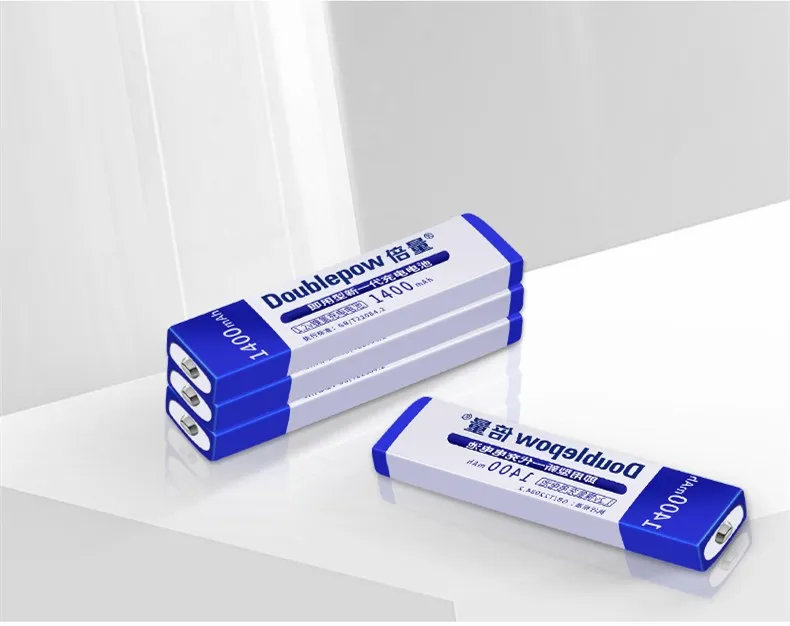 Doublepow MD CD player rechargeable gum battery 1400mAh 7/5F6C NH-14WM Ni-MH 1.2v battery