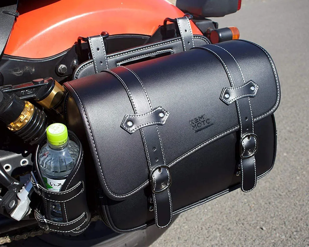 Motorcycle Saddlebag For CMX500 Side Saddle Bag PU Waterproof Saddlebags For Honda Rebel CMX500 250 300 350 500 1100 For Yamaha
