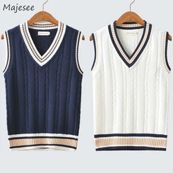 Pull rayé à col en V en velours pour hommes, grande taille, 5XL, surdimensionné, couples, style preppy, étudiants, Ulzzang, pull, automne, hiver