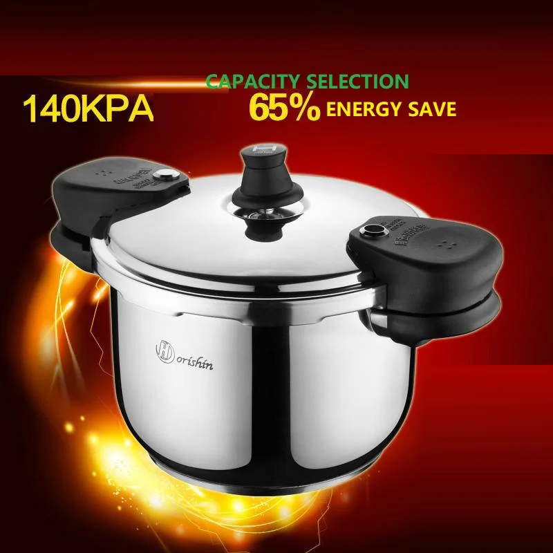 Cooking Pressure Cooker 3-9L SS304 Stainless Steel Pressure Cooker Explosion-proof small large Capacity 18cm-26cm Gas/Induction